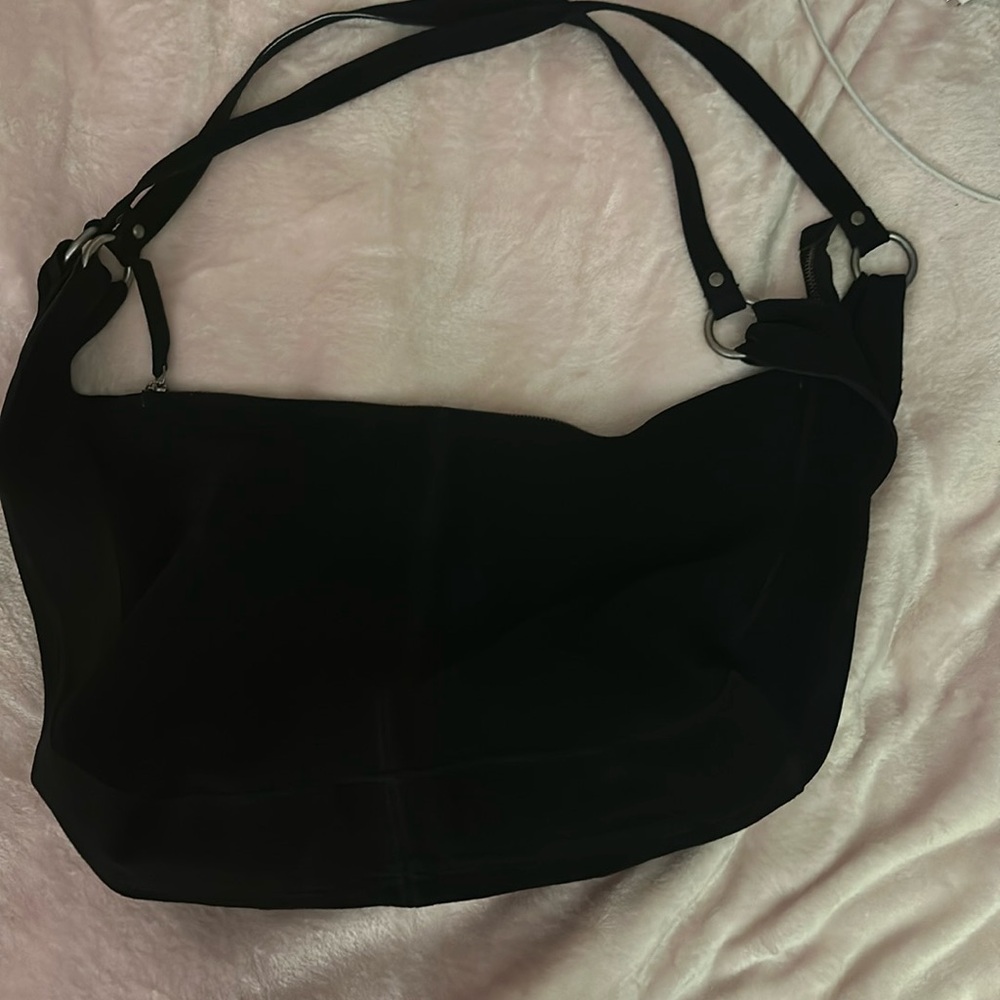 Free People Black Suede Tote Bag